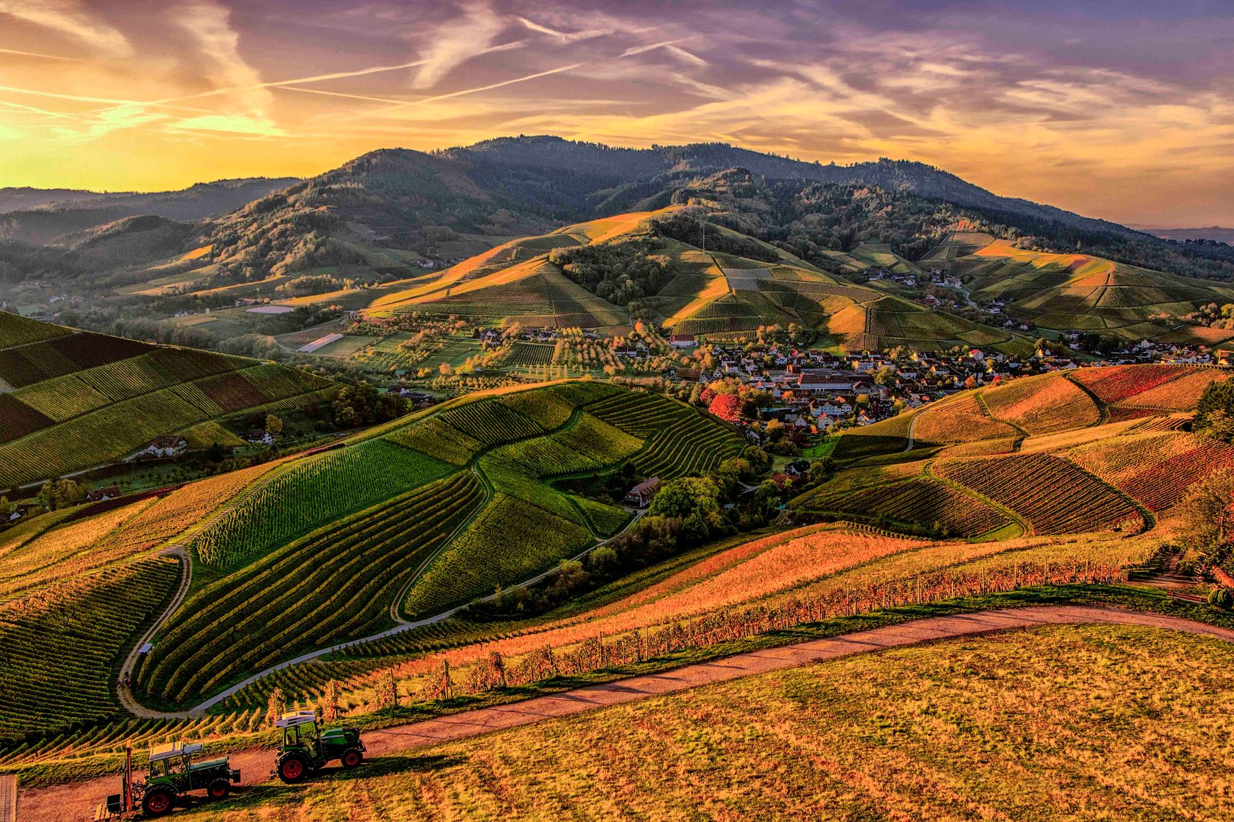 Landschaft vor der nächsten Etappe